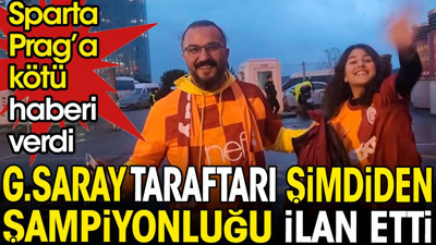Galatasaray taraftarı şampiyonluğu ilan etti. Sparta Prag'a kötü haberi verdi