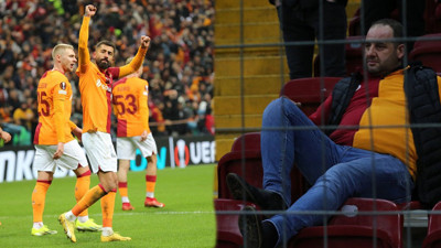 Galatasaray öne geçti. Taraftarlar yayıla yayıla statta maç izlemeye başladı