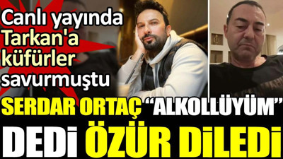 Serdar Ortaç 'alkollüyüm' dedi özür diledi. Canlı yayında Tarkan'a küfürler savurmuştu!