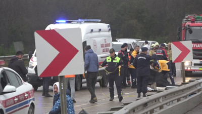 Şile karayolunda kaza. 1 ölü 6 yaralı