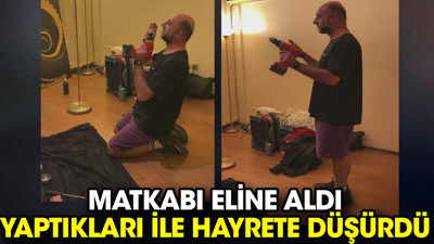 Matkabı eline aldı yaptıkları ile hayrete düşürdü
