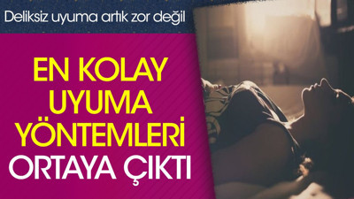 En kolay uyuma yöntemleri ortaya çıktı. Deliksiz uyuma artık zor değil