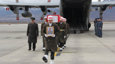 Şehit Salih Ay'ın cenazesi memleketi Erzincan'a getirildi