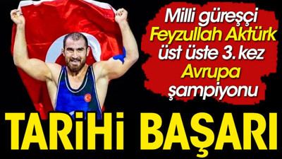 Feyzullah 8-0 kazandı. Avrupa şampiyonluğu geldi