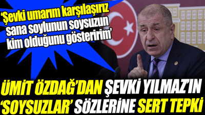 Ümit Özdağ’dan Şevki Yılmaz’ın ‘soysuzlar’ sözlerine sert tepki