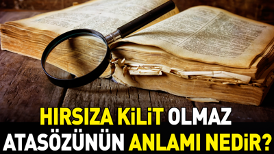Hırsıza kilit olmaz atasözünün anlamı nedir?
