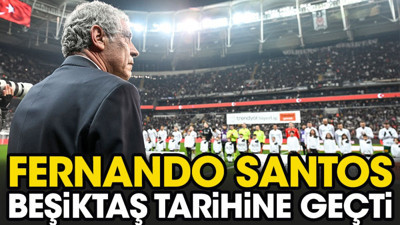Beşiktaş tarihine geçti. Herkes Fernando Santos'u konuşuyor