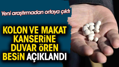 Kolon ve makat kanserine duvar ören besin açıklandı. Yeni araştırmadan ortaya çıktı