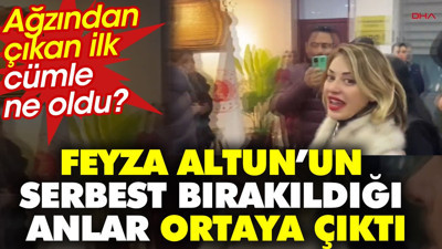 Feyza Altun'un serbest bırakıldığı anlar ortaya çıktı. Ağzından çıkan ilk cümle ne oldu ?
