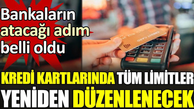 Kredi kartlarında tüm limitler yeniden düzenlenecek. Bankaların atacağı adım belli oldu