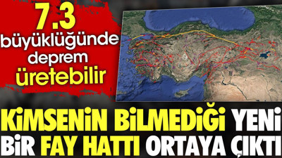 Kimsenin bilmediği yeni bir fay hattı ortaya çıktı. 7,3 büyüklüğünde deprem üretebilir