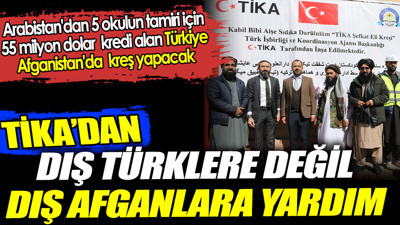 TİKA’dan dış Türklere değil dış Afganlara yardım. Türkiye Afganistan’da kreş yapacak