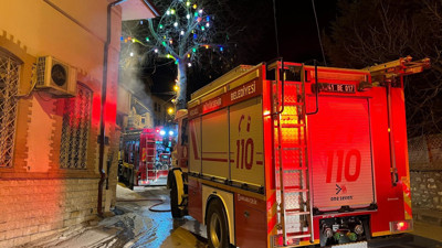 Kocaeli’de camide yangın