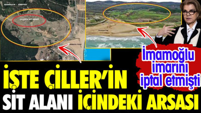 Çiller'in SİT alanı içindeki arsasının görüntüleri ortaya çıktı. İmamoğlu imarını iptal ettirmişti