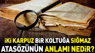 İki karpuz bir koltuğa sığmaz atasözünün anlamı nedir?