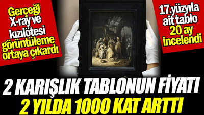 2 karışlık tablonun fiyatı 2 yılda 1000 kat arttı. Gerçeği X-ray ve kızılötesi görüntüleme ortaya çıkardı