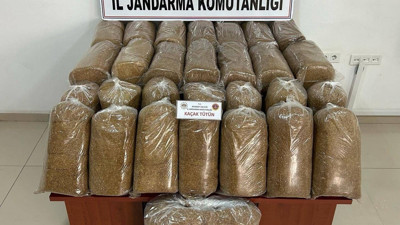 Yolcu otobüsünde 168 kilo kaçak tütün ele geçirildi