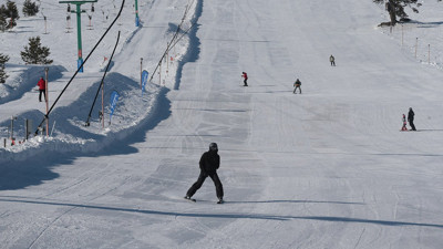 Kayak merkezlerinde kar kalınlığında Kartalkaya zirvede