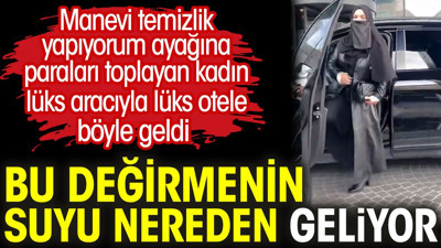 Manevi temizlik ayağıyla paraları topladı lüks otele böyle geldi