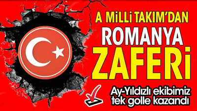 A Milli Takım tek golle kazandı. Romanya'yı yıktılar