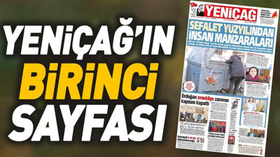 Yeniçağ Gazetesi'nin 1. sayfası (29 Şubat 2024)