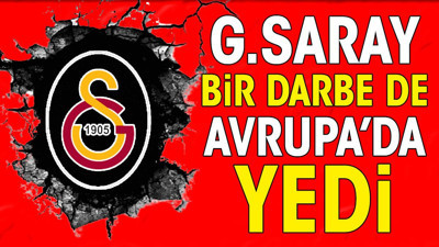 Galatasaray bir darbe de Avrupa'da yedi. Bunu hiç beklemiyorlardı