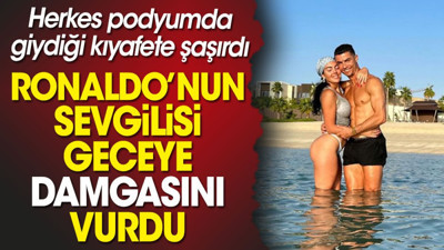 Ronaldo'nun sevgilisi Georgina Rodriguez podyumda damgasını vurdu. Giydiği kıyafete herkes çok şaşırdı