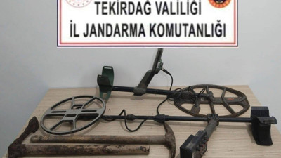 Tekirdağ'da kaçak kazı operasyonu (02 Mart 2024)