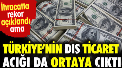 İhracatta rekor kırıldı ama Türkiye'nin dış ticaret açığı da ortaya çıktı