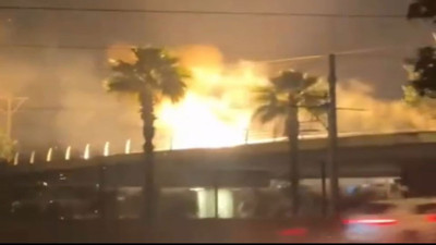 Antalya’da tramvay hattına yıldırım düştü (03 Mart 2024)