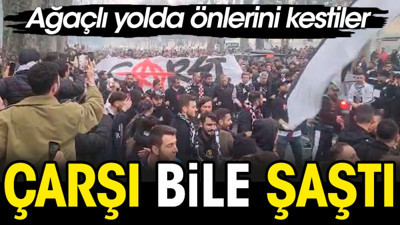 Çarşı bile şaştı kaldı. Ağaçlı yolda önlerini kestiler