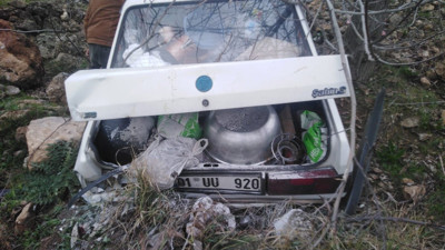 Mardin'de devrilen otomobildeki 2 kişi yaralandı (03 Mart 2024)