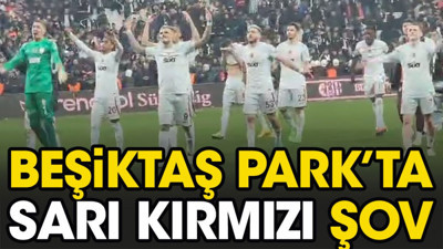 Galatasaray derbiyi kazandı çılgınca eğlendi. Beşiktaş taraftarı olanları izledi
