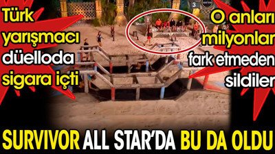 Survivor All Star'da bu da oldu. Türk yarışmacı düelloda sigara içti. O görüntüleri milyonlar fark etmeden sildiler