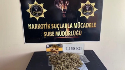 Yolcu otobüsünde 2 kilo uyuşturucu ile yakalandı