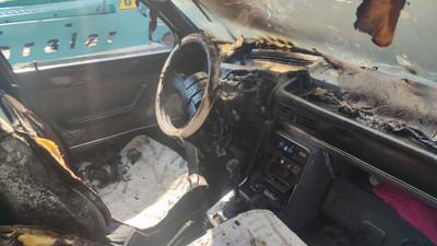 Seyir halindeki otomobil alev alev yandı (04 Mart 2024)