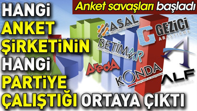 Hangi anket şirketinin hangi partiye çalıştığı ortaya çıktı. Anket savaşları başladı