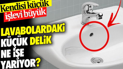 Lavabolardaki küçük delik ne işe yarıyor ? Kendisi küçük işlevi büyük