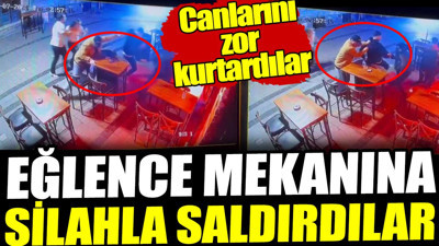 İzmir’de eğlence mekanına silahlı saldırı! Canlarını zor kurtardılar