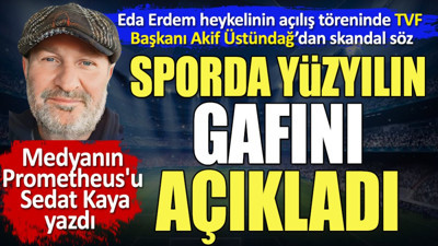 Eda Erdem heykelinin açılış törenine Akif Üstündağ skandalı damga vurdu. Ali Koç dondu kaldı