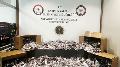 Samsun'da 55 bin 930 sentetik ecza ele geçirildi