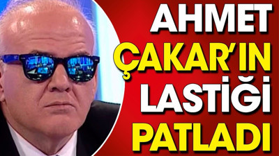 Ahmet Çakar'ın lastiği patladı