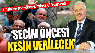 Emeklileri sevindirecek haberi Ali Tezel verdi 'Seçim öncesi kesin verilecek'