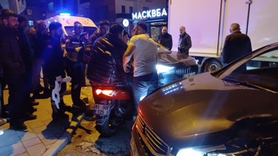 Motosikletiyle kaza yaptı, başka motora binip kaçtı