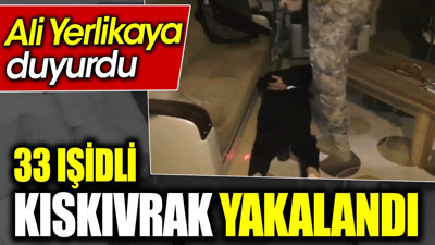 33 IŞİDli kıskıvrak yakalandı. Ali Yerlikaya duyurdu