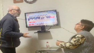 At yarışı kuponu yüzünden kavga eden yaşlı çifti videosu izleyenleri güldürdü