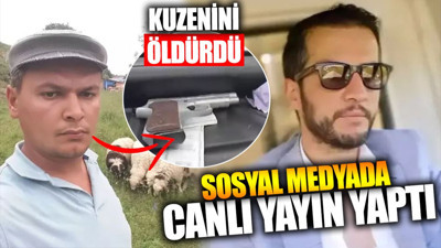 Kuzenini öldürdü! Silahıyla sosyal medyada ağlayarak canlı yayın yaptı: Abla namusumuzu temizledim