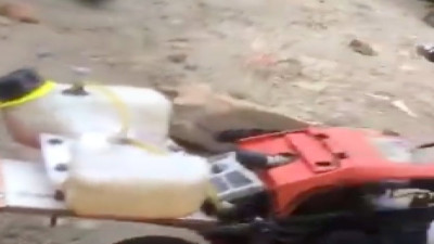 Giresun'da genç, bisikletine odun kesme motoru takarak kendi motorlu bisikletini yaptı