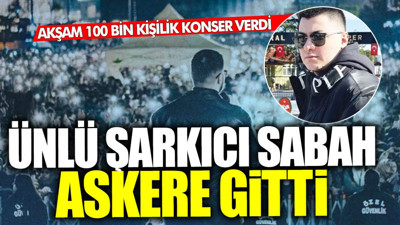 Ünlü şarkıcı akşam 100 bin kişilik konserinden verdi sabah Isparta’ya askere gitti! Kışlanın önünden karizmatik poz