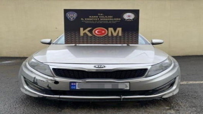 Kars'ta kaçak otomobil ele geçirildi